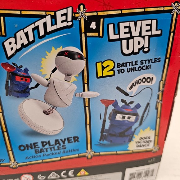 New NinjaBots Hilarious Battling Robots Blue Cobra & Trainer Head & Arms Explode - Picture 13 of 16